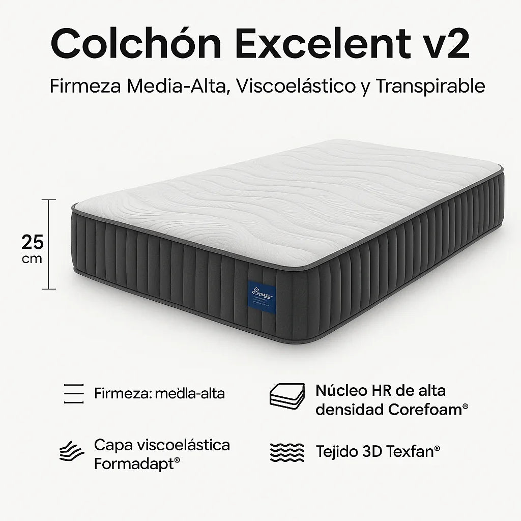 Colchón Espuma Excelent - Drimzen